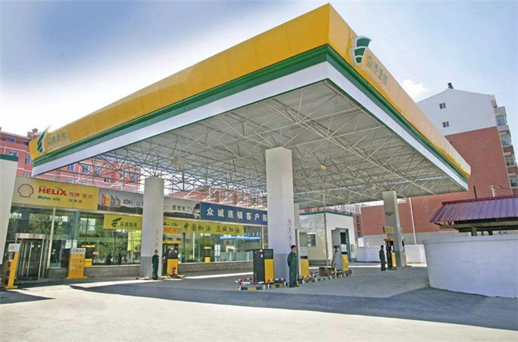 利川加气站钢结构网架案例7